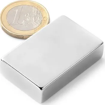 Dekorativní magnet Neodymový magnet kvádr 40 × 25 × 10 mm, síla 25 kg
