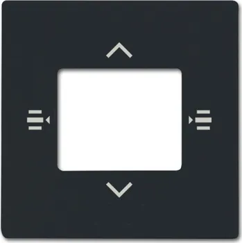 vypínač Kryt pro prvek ovládací 6násobný ABB Future linear, Solo, Solo carat, Busch-axcent 2CKA006115A0483 antracitová