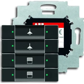 vypínač Prvek ovládací 4násobný ABB Future linear, Solo, Solo carat, Busch-axcent 2CKA006117A0221 antracitová