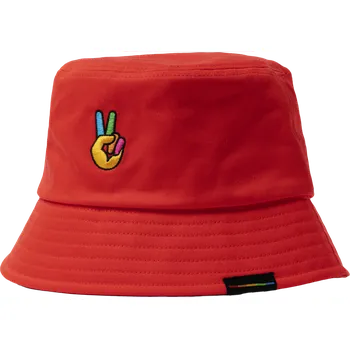 Klobouk Polaroid Klobouk Bucket Hat, červený