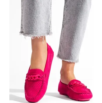 Dámské mokasíny Ažurové dámské mokasíny z jemného semiše GD-