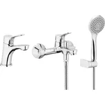 KFA Armatura 5241-003-00 - Vanová sada s baterií + umyv. baterie MORRIS l. chrom