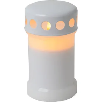 Svíčka Hřbitovní Svíčka LED SERENE bílá 13,5 cm na baterie 2500 h IP44