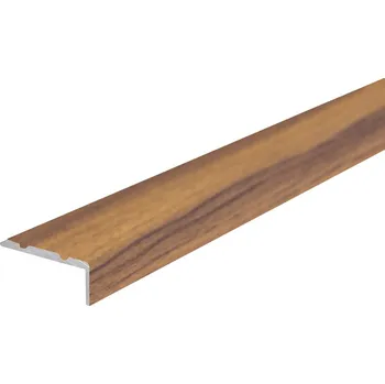 Podlahová lišta Profilteam schodová lišta samolepící 25x10x2700 Ořech P24