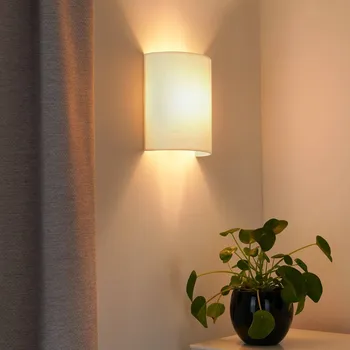 Lampička Duolla Nástěnné svítidlo Celine, béžová barva, tkanina, E27 1 x 15 W LED - Doprava zdarma