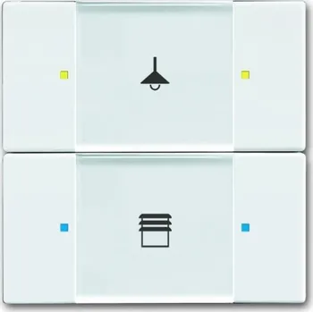 vypínač Prvek ovládací 2-/4násobný ABB Future linear, Solo, Solo carat, Busch-axcent 2CKA006116A0209 studio bílá