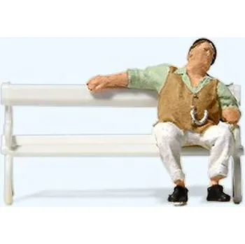 Figurka muž na lavičce Preiser 28274