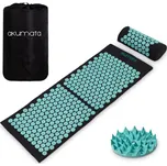 AKUMATA Akupresurní podložka černo-tyrkysová 110x43cm