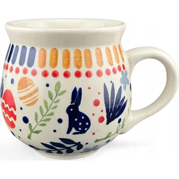 Český hrnek, tvar soudku Velikonoce 300 ml, dekor GZ61, keramika Bolesławiec