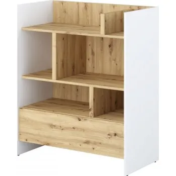 Ložnice Regál Bed-Concept BC-25, Barva: bílá / dub artisan MIRJAN 5903211344565