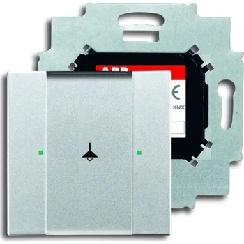 vypínač Prvek ovládací 1násobný ABB Future linear, Busch-axcent 2CKA006115A0207 hliníková stříbrná