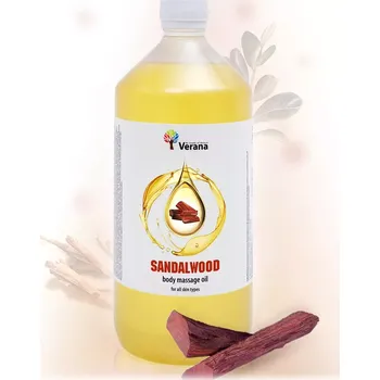 Masážní přípravek VERANA Santalové dřevo rostlinný masážní olej 1000ml
