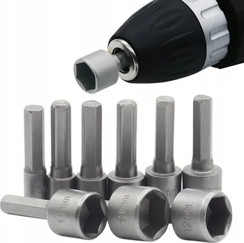 Šroubovák SADA NÁSTRČNÝCH KLÍČŮ PRO NA ŠROUBOVÁK / VRTACÍ ŠROUBOVÁK 5-13mm 9ks