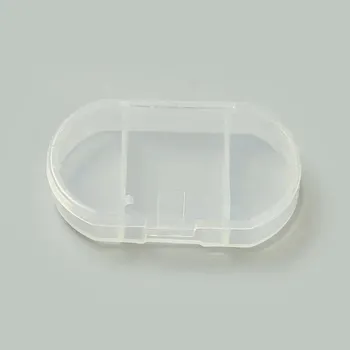 Lékovka Mini krabička na léky s přihrádkami | organizér léků, krabička na léky - Transparentní-3 mřížky