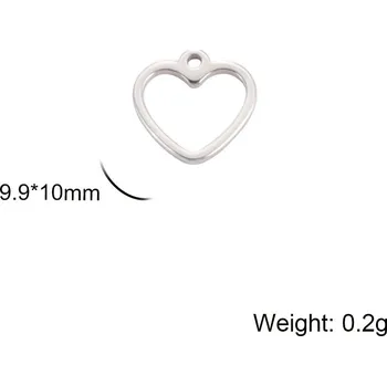 Šperkové komponenty | výroba šperků 5 ks - I ocelová barva