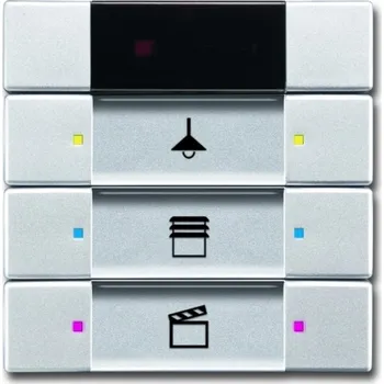 vypínač Prvek ovládací 3-/6násobný s IR rozhraním ABB Future linear, Busch-axcent 2CKA006135A0158 hliníková stříbrná