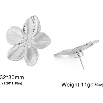 Náušnice Cazador náušnice květina ocelové boho | trendy šperky 2 ks - Květina E-S