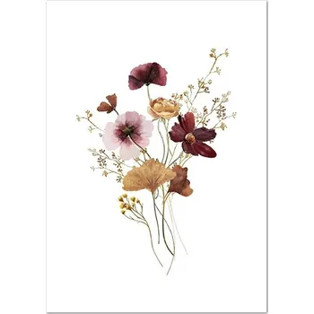 Obraz Minimalistický obraz na plátno s květinami | nástěnný obraz, plátno s motivem květin - 2PB15200 , 60x80 cm Bez rámu