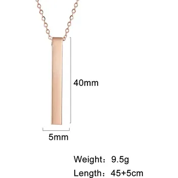 Náhrdelník Náhrdelník s ocelovým přívěskem | šperky - Barva Rose Gold , 40 cm