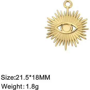 Přívěsek Ocelový přívěsek amulet | diy šperky - Styl 12 Gold