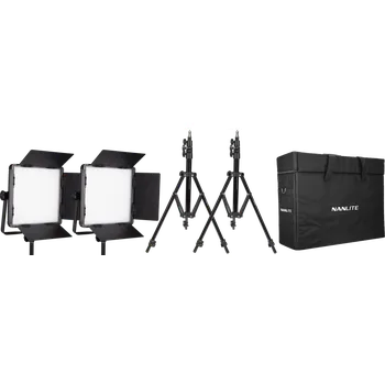 Fotoateliérová technika Nanlite Kit Nanlite 2 light kit 600CSA w/Carry case & Light stand
