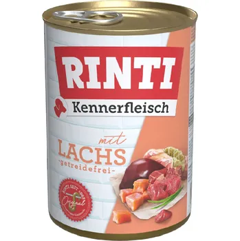 Krmivo pro psa 12ks-12x400g RINTI Kennerfleisch losos vlhké krmivo pro psy