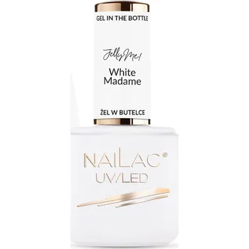 Lak na nehty NaiLac Gel na nehty v lahvičce Biel JellyME! 7 ml White Madame