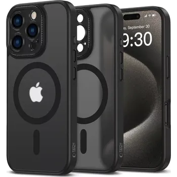 Pouzdro na mobilní telefon Kryt iPhone 16 Pro Max Tech-Protect MagCam MagSafe černý