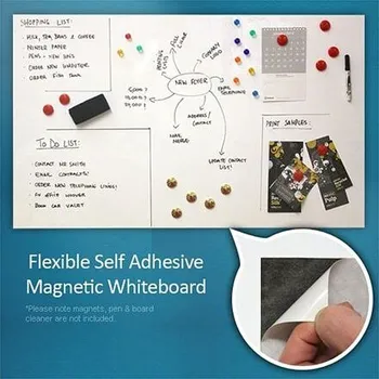 Kancelářský nábytek Samolepicí magnetická nástěnka 100 × 60 cm Bílá