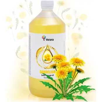 Masážní přípravek VERANA Pampeliška rostlinný masážní olej 1000ml