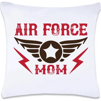 Dekorativní polštářek DOBRÝ TRIKO Polštář s potiskem 40 x 40 cm Air force mom Oboustranný tisk: NE