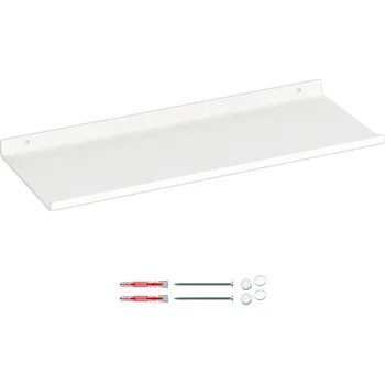 police Kovová police Domer 50 x 16 cm bílá