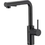 KFA Armatura 6623-110-81 - Dřezová baterie s vytah. sprškou DUERO BASIC m. černá