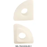 Koncovka s otvorem pro RA, bílá barva, 1ks *ML-762.024.43.1