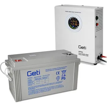 Záložní zdroj Zdroj záložní GETI GEP501 sinus 500W nástěnný plus baterie 120Ah