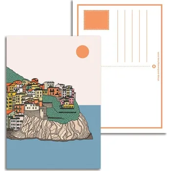 Pohlednice Cinque Terre Manarola Itálie