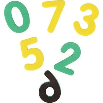 Dekorativní magnet Magnetická čísla zelená, sada 30 ks