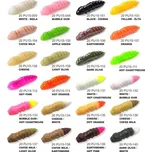 Dipované umělé nástrahy FishUP Pupa 38mm 8ks - White / Hot Chartreuse