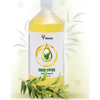 Masážní přípravek VERANA Eukalyptus rostlinný masážní olej 1000ml