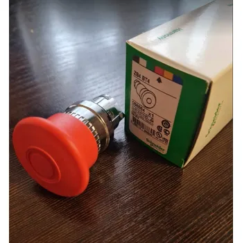 spínač Nouzové tlačítko Schneider ZB4 BT4 červené 22mm, stiskni-zatáhni