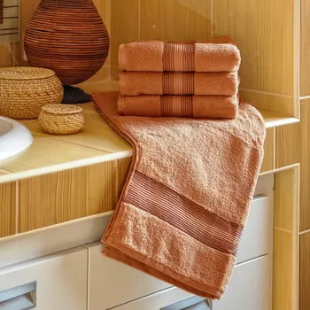 Mikrofroté osuška DITA, oříšková, 70x140cm