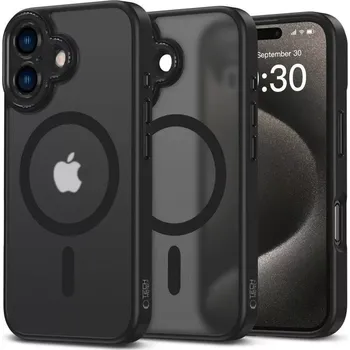 Pouzdro na mobilní telefon Kryt iPhone 16 Tech-Protect MagCam MagSafe černý