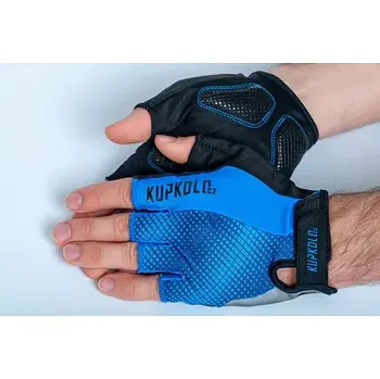 Cyklistické rukavice Kupkolo Krátké rukavice Kupkolo gel - modrá velikost L