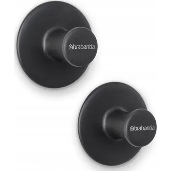 Držák na ručník BRABANTIA 280320 - ReNew - Háčky na ručníky 2 kusy - Tmavě šedá