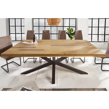 Jídelní stůl Masivní jídelní stůl - Galaxie, borovice, 200 cm, hnědý