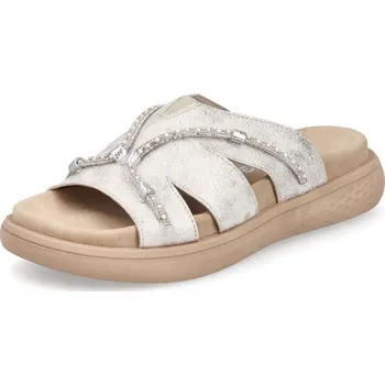 Dámské pantofle Dámské nazouváky RIEKER V1588-60 béžová S5 38