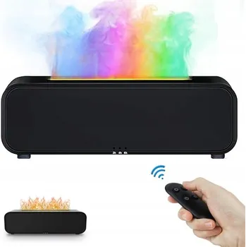 Aroma difuzér VŮNĚ DIFUZER FLAME ZVLHČOVAČ VZDUCHU KRB KRBOVÁ AROMATERAPIE S ČASOVAČEM