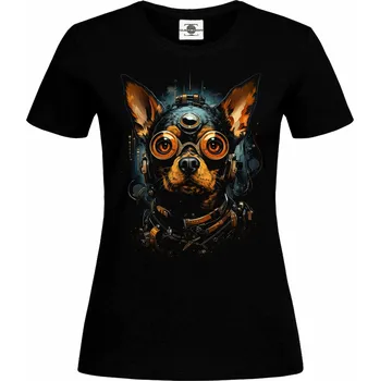 Dámské tričko Tričko Krysařík z budoucnosti Druh: Dámské, Barva: Černá, Velikost: M