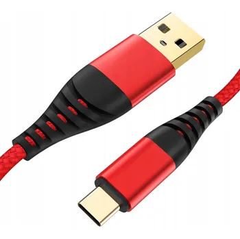 Datový kabel Kabel Interlook USB - USB-C 1 m červený