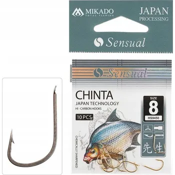 Rybářský háček Háčky zemní, splávkové, s otřepem Mikado SENSUAL CHINTA 10 ks